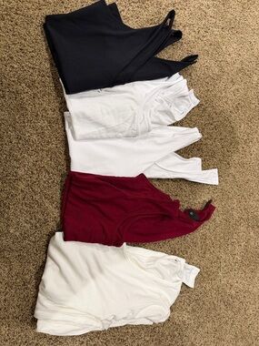 Bodysuit Bundle in Black, White, and Burgundy - size medium